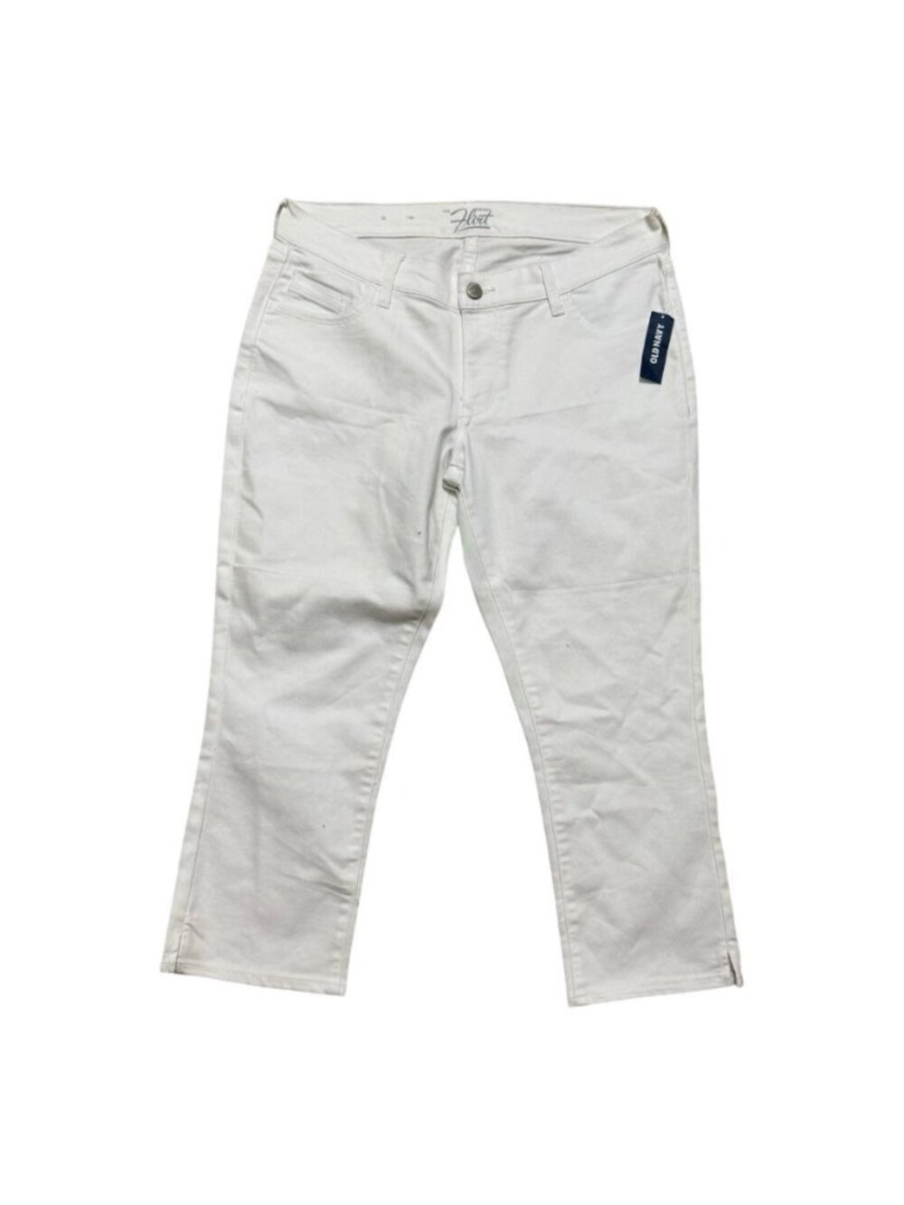 Old Navy Flirt White Capri Jeans Women’s Size 8 NWT Stretch Crop Pants
